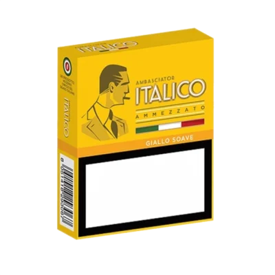 L'Ambasciator Italico Giallo Soave è un sigaro italiano a fermentazione naturale prodotto dal Moderno Opificio del Sigaro Italiano (MOSI). Realizzato con un sapiente blend di tabacchi Kentucky italiani e nordamericani curati a fuoco (fire-cured), si caratterizza per una piacevole e delicata aromatizzazione alla vaniglia. Il profilo sensoriale unisce il carattere tipico del Kentucky a note morbide, dolci e cremose, offrendo una fumata equilibrata, soave e ben strutturata.