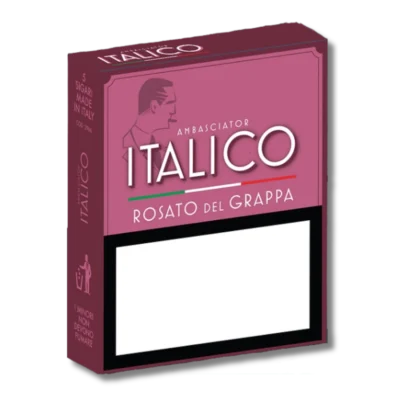 L'Ambasciator Italico Rosato del Grappa è un sigaro italiano a fermentazione naturale prodotto dal Moderno Opificio del Sigaro Italiano (MOSI). Confezionato con una fascia di Kentucky e un ripieno di tabacchi Kentucky italiani ed esteri curati a fuoco, è arricchito dall'aroma e dall'infusione di Grappa Riserva e note fruttate di uva e moscato. Il risultato è una fumata intensa e piacevolmente profumata, dove il carattere robusto del Kentucky incontra l'eleganza dolce, calda e speziata tipica del celebre distillato italiano.